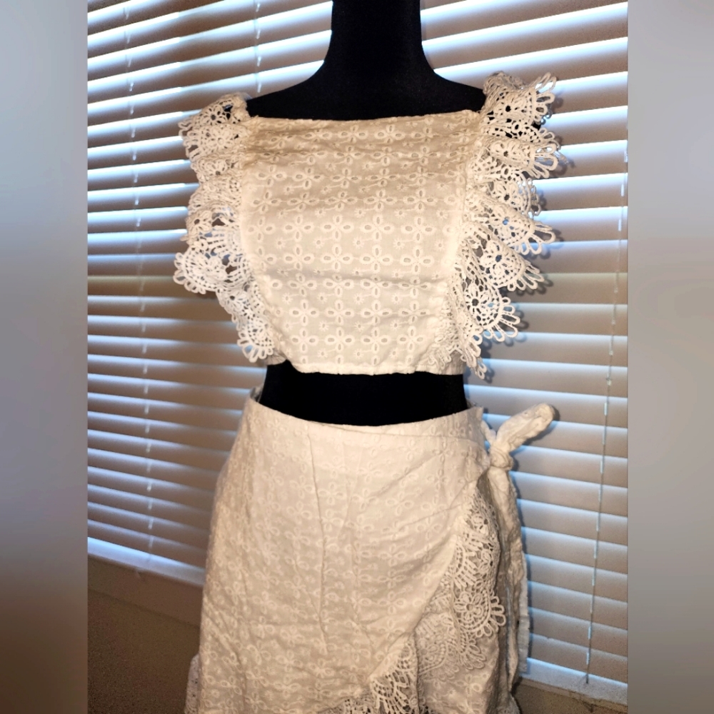 SHEIN Frenchy Guipure Lace Trim Set